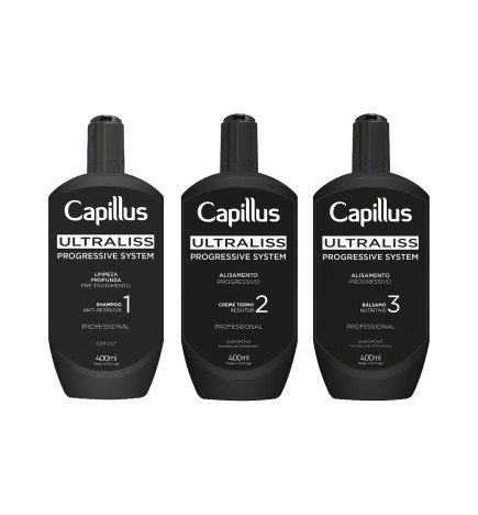 Capillus ultraliss nanoplastia, zestaw do zabiegu nanoplastii, 3x400 ml