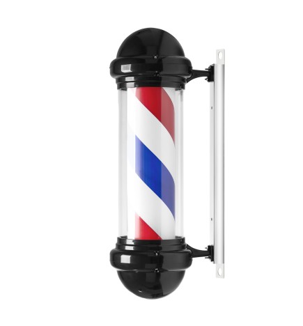 Plafon podświetlany pole barber shop BB-02 czarny duży