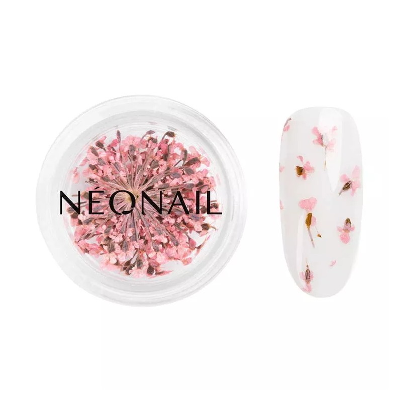 NeoNail Ozdoba Suszone Kwiaty Pink 01