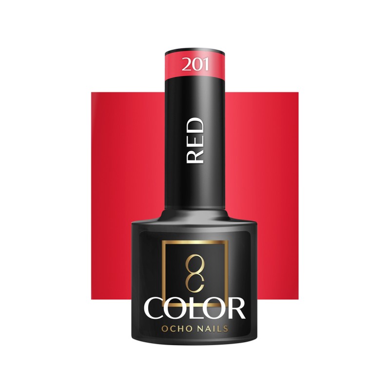 OCHO NAILS Lakier hybrydowy red 201 -5 g