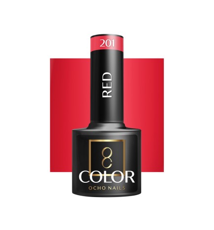 OCHO NAILS Lakier hybrydowy red 201 -5 g