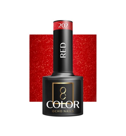 OCHO NAILS Lakier hybrydowy red 202 -5 g