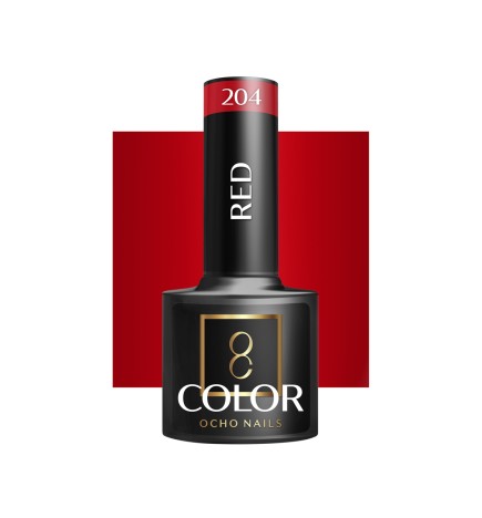 OCHO NAILS Lakier hybrydowy red 204 -5 g