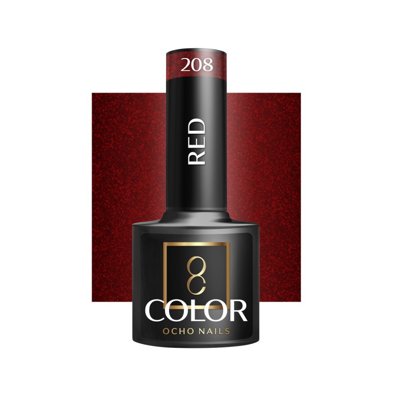 OCHO NAILS Lakier hybrydowy red 208 -5 g