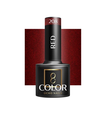 OCHO NAILS Lakier hybrydowy red 208 -5 g