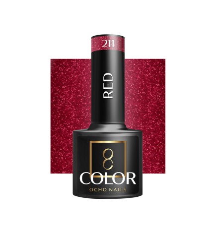 OCHO NAILS Lakier hybrydowy red 211 -5 g