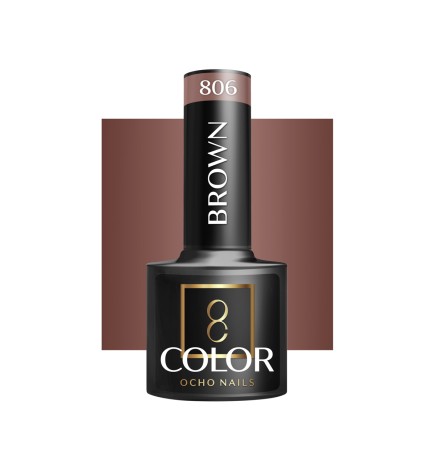 OCHO NAILS Lakier hybrydowy brown 806 -5 g