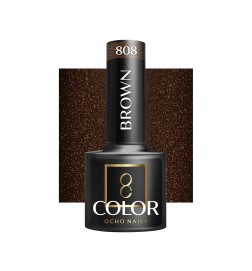 OCHO NAILS Lakier hybrydowy brown 808 -5 g