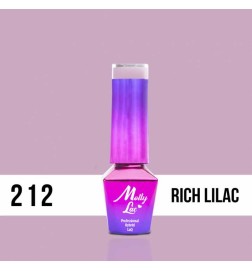 Lakier Hybrydowy MollyLac Obsession Rich Liliac Nr.212 5ml