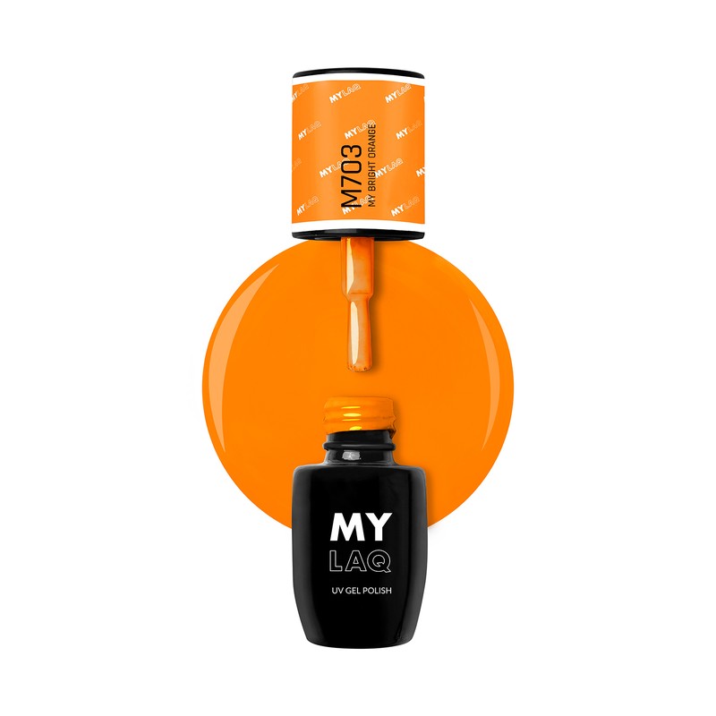 Lakier Hybrydowy MyLaq M703 My Bright Orange 5ml