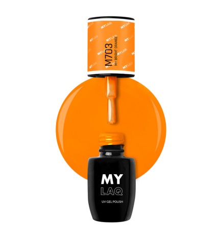 Lakier Hybrydowy MyLaq M703 My Bright Orange 5ml