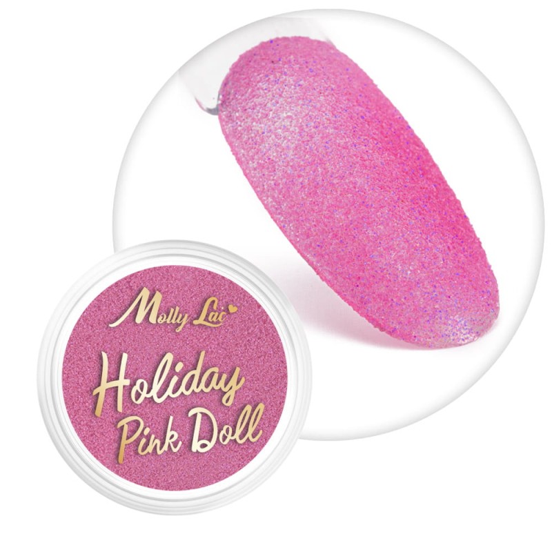 Mollylac Efekt Do Paznokci Holiday Pink Doll 1g Nr 4