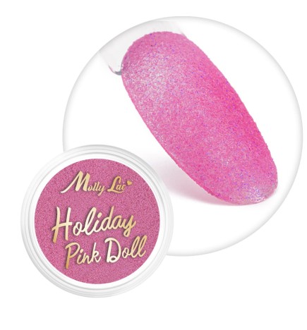 Mollylac Efekt Do Paznokci Holiday Pink Doll 1g Nr 4