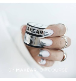 Makear Żel Do Zdobień Metallic Gel Silver 5ml