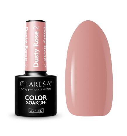 Claresa - Lakier Hybrydowy DUSTY ROSE 2 -5g