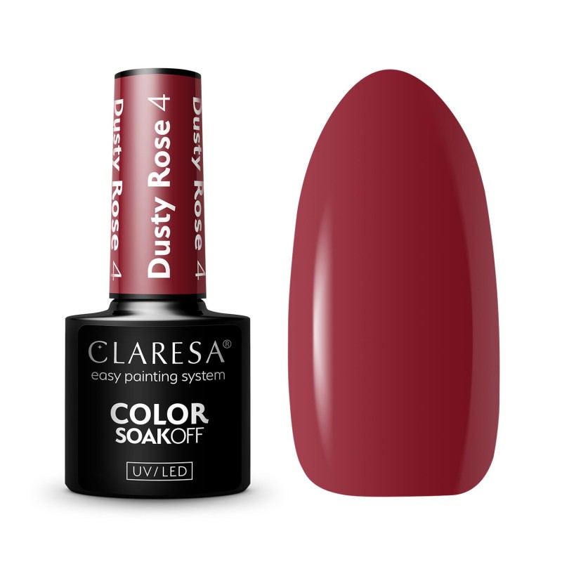 Claresa - Lakier Hybrydowy DUSTY ROSE 4 -5g