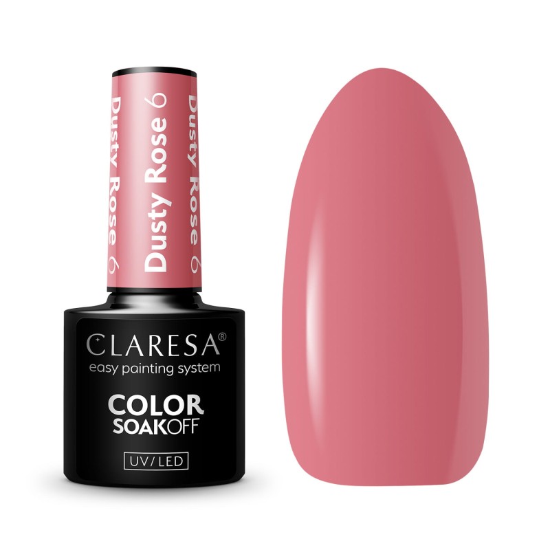 Claresa - Lakier Hybrydowy DUSTY ROSE 6 -5g