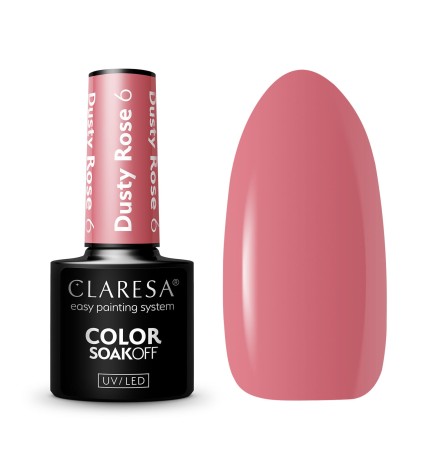 Claresa - Lakier Hybrydowy DUSTY ROSE 6 -5g