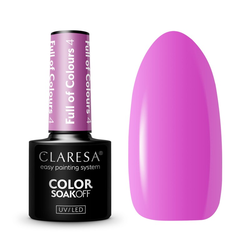 Claresa - Lakier Hybrydowy FULL OF COLOURS 4 -5g