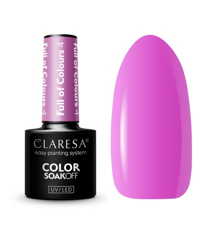 Claresa - Lakier Hybrydowy FULL OF COLOURS 4 -5g