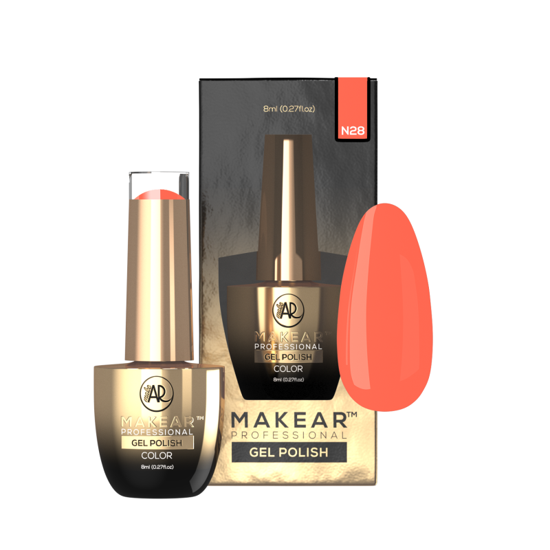 Makear Lakier Hybrydowy N28 Neon 8Ml