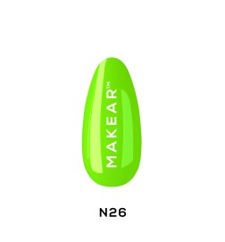 Makear Lakier Hybrydowy N26 Neon 8Ml