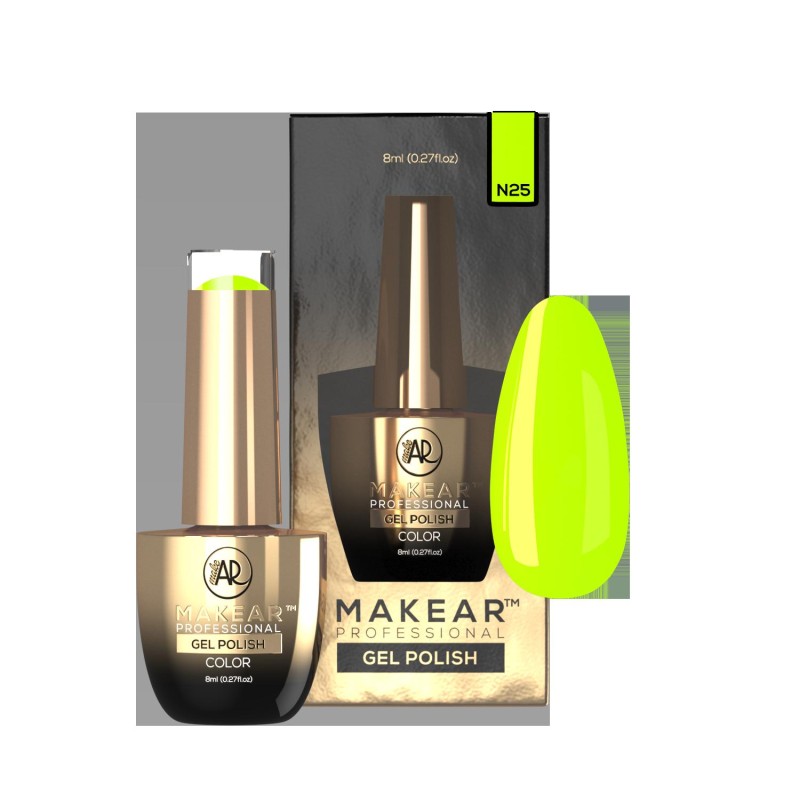 Makear Lakier Hybrydowy N25 Neon 8Ml