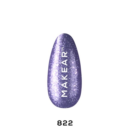 Makear Lakier Hybrydowy 822 Premium Glitter 8Ml