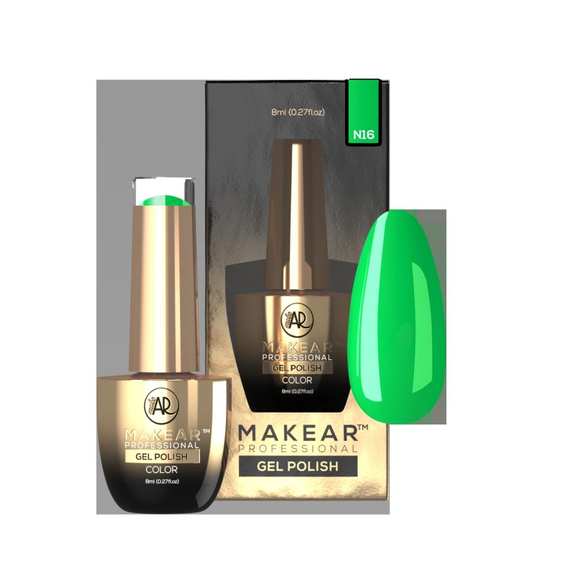 Makear Lakier Hybrydowy N16 Neon 8Ml