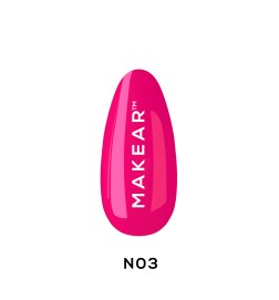 Makear Lakier Hybrydowy N03 Neon 8Ml