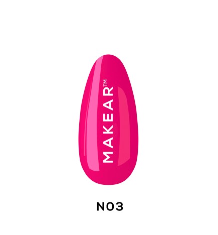 Makear Lakier Hybrydowy N03 Neon 8Ml