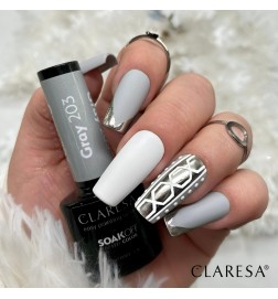 Claresa - Lakier Hybrydowy GRAY 203 -5g