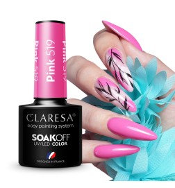 Claresa - Lakier Hybrydowy Pink 519 -5g