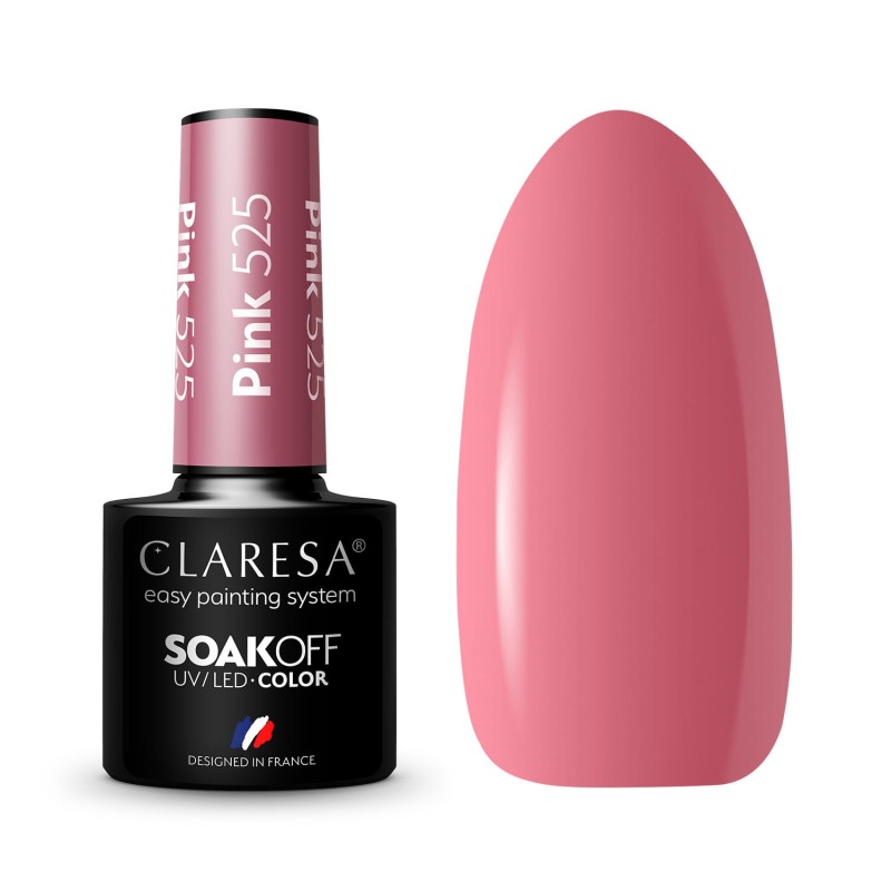 Claresa - Lakier Hybrydowy Pink 525 -5g