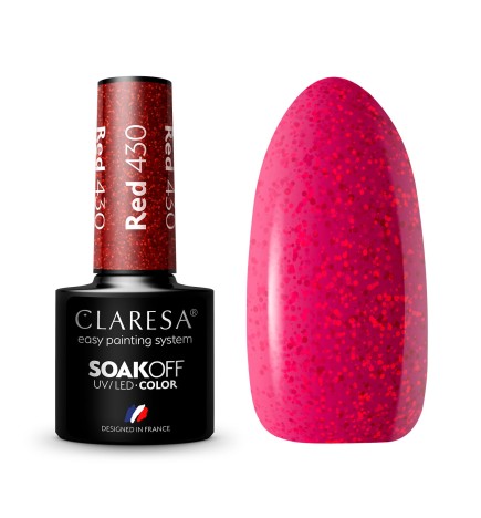 Claresa - Lakier Hybrydowy Red 430 -5g