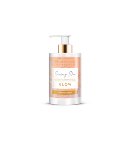 Bielenda Sensory Skin Rozświetlający Koncentrat Do Dłoni I Ciała - Glow, 300ml