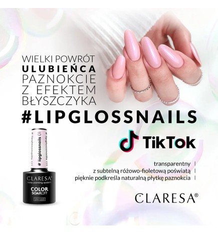 Claresa - Lakier Hybrydowy LIPGLOSSNAILS 1- 5g