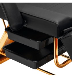 Fotel Kosmetyczny SILLON 202 gold pro czarny