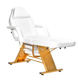 Fotel Kosmetyczny SILLON 202 gold pro biały