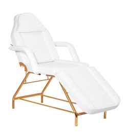 Fotel Kosmetyczny SILLON 211 gold pro biały