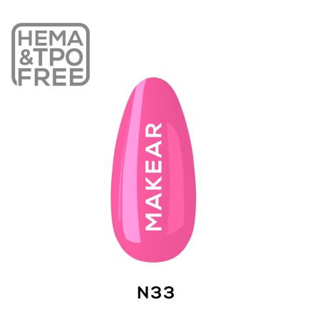 Makear Lakier Hybrydowy N33 Neon 8Ml