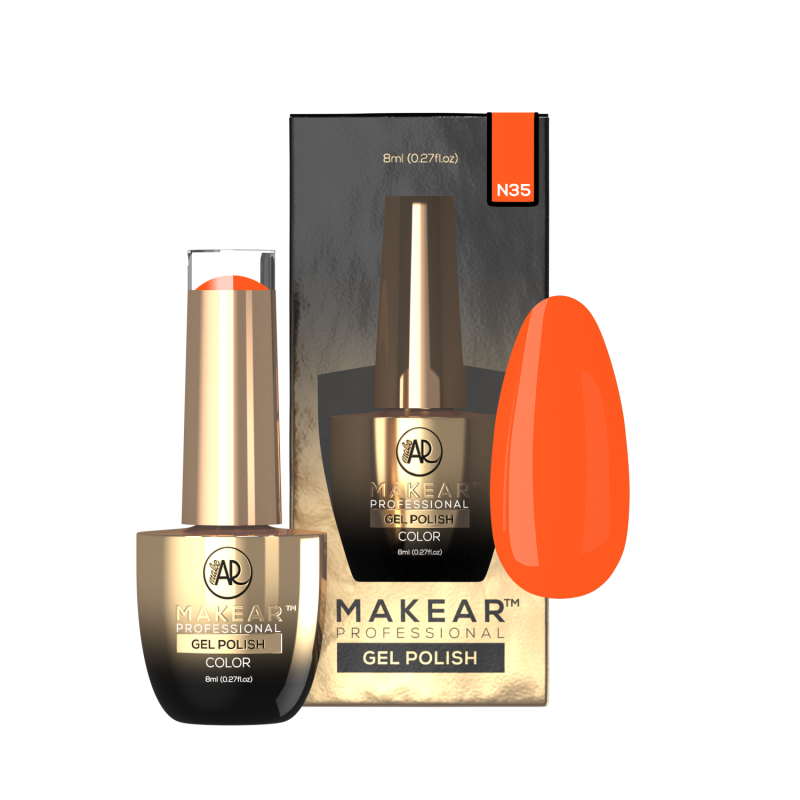 Makear Lakier Hybrydowy N35 Neon 8Ml