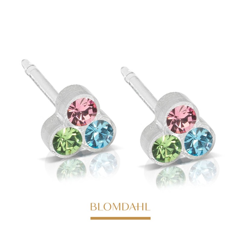 Blomdahl -Kolczyk Clover Light Fantasy 6 mm SFJ Para