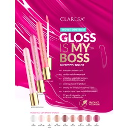 Claresa Gloss Is My Boss Nawilżający Błyszczyk Do Ust 12 Queen Bee 5g