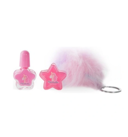 Martinelia Little Unicorn Key Chain Set Zestaw Lakier Do Paznokci + Błyszczyk + Breloczek