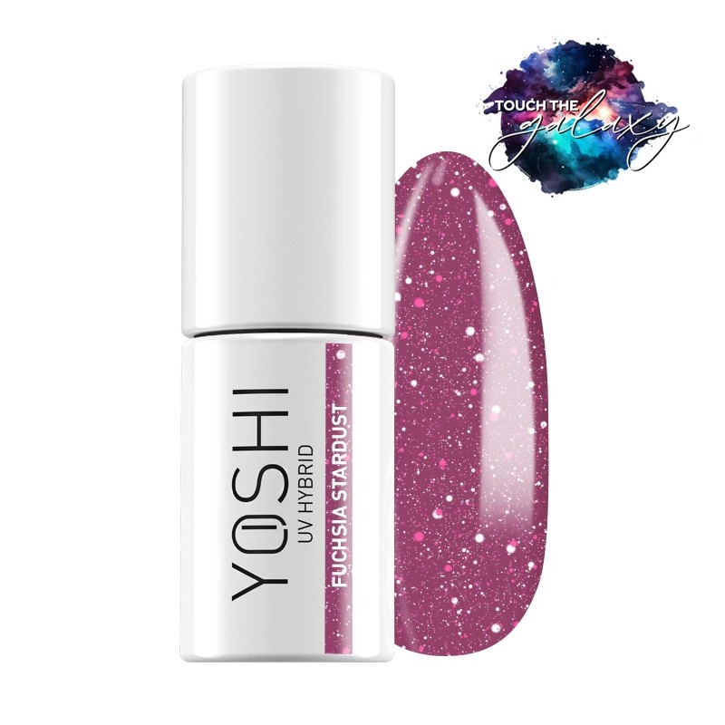 Lakier Hybrydowy Yoshi 524 Fuchsia Stardust 6ml