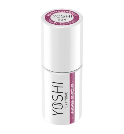 Lakier Hybrydowy Yoshi 524 Fuchsia Stardust 6ml