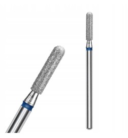 STALEKS FREZ DIAMENTOWY DO SKÓREK I PAZNOKCI WALEC ZAOKRĄGLONY NIEBIESKI EXPERT 2,3MM/6,5MM FA30B023/6.5