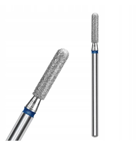 STALEKS FREZ DIAMENTOWY DO SKÓREK I PAZNOKCI WALEC ZAOKRĄGLONY NIEBIESKI EXPERT 2,3MM/6,5MM FA30B023/6.5