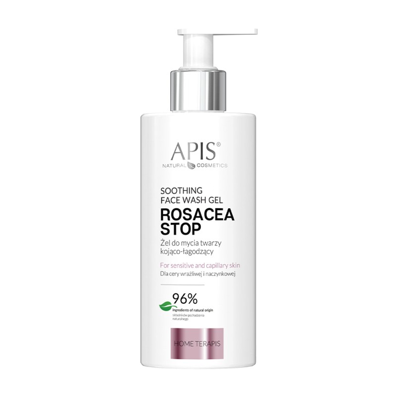 Apis Rosacea-Stop Kojąco-Łagodzący Żel Do Mycia Twarzy/ 300ml